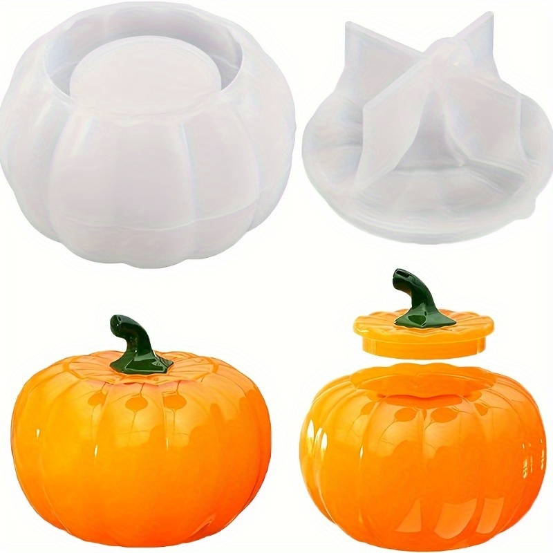 Candle Making Design - 2 stks Pompoenpot Siliconen Mallen Halloween