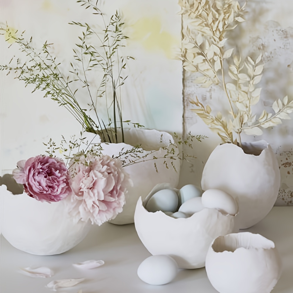 Candle Making Design - [Harsvorm] Siliconen eiervorm voor doe-het-zelf harskaarsenhouder