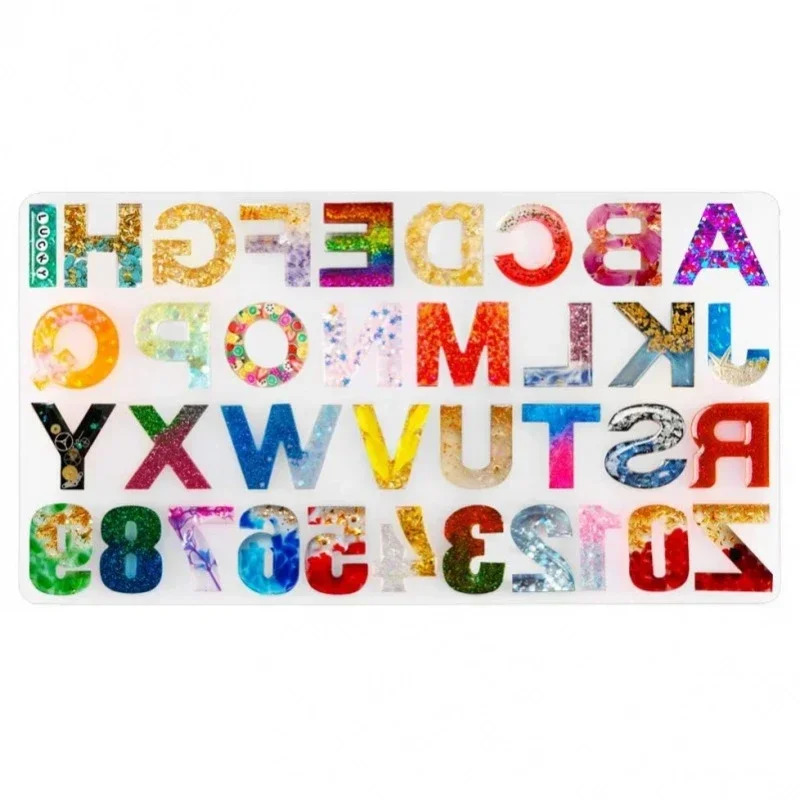 Candle Making Design - 1pc/2pcs/3pcs LettersAtoZ,Number0to9Silicone Mold,forDIYCrafts,Zeep maken, Kaarsen maken,