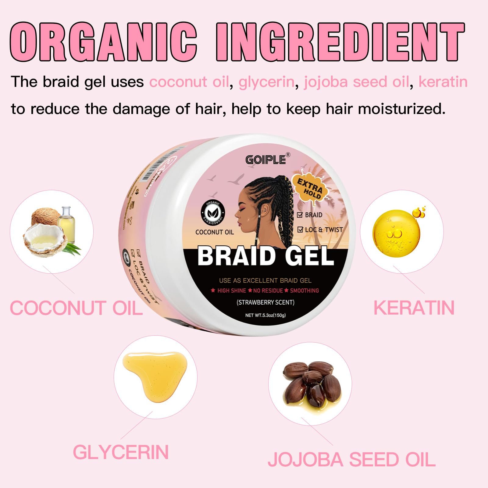GOIPLE 5.3oz Aardbeiengeur Vle - Coconut Wax Flake recensie en prijs