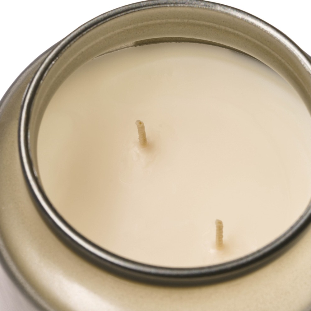2-Wick gouden glazen kaarsenpo - Coconut Wax Flake recensie en prijs