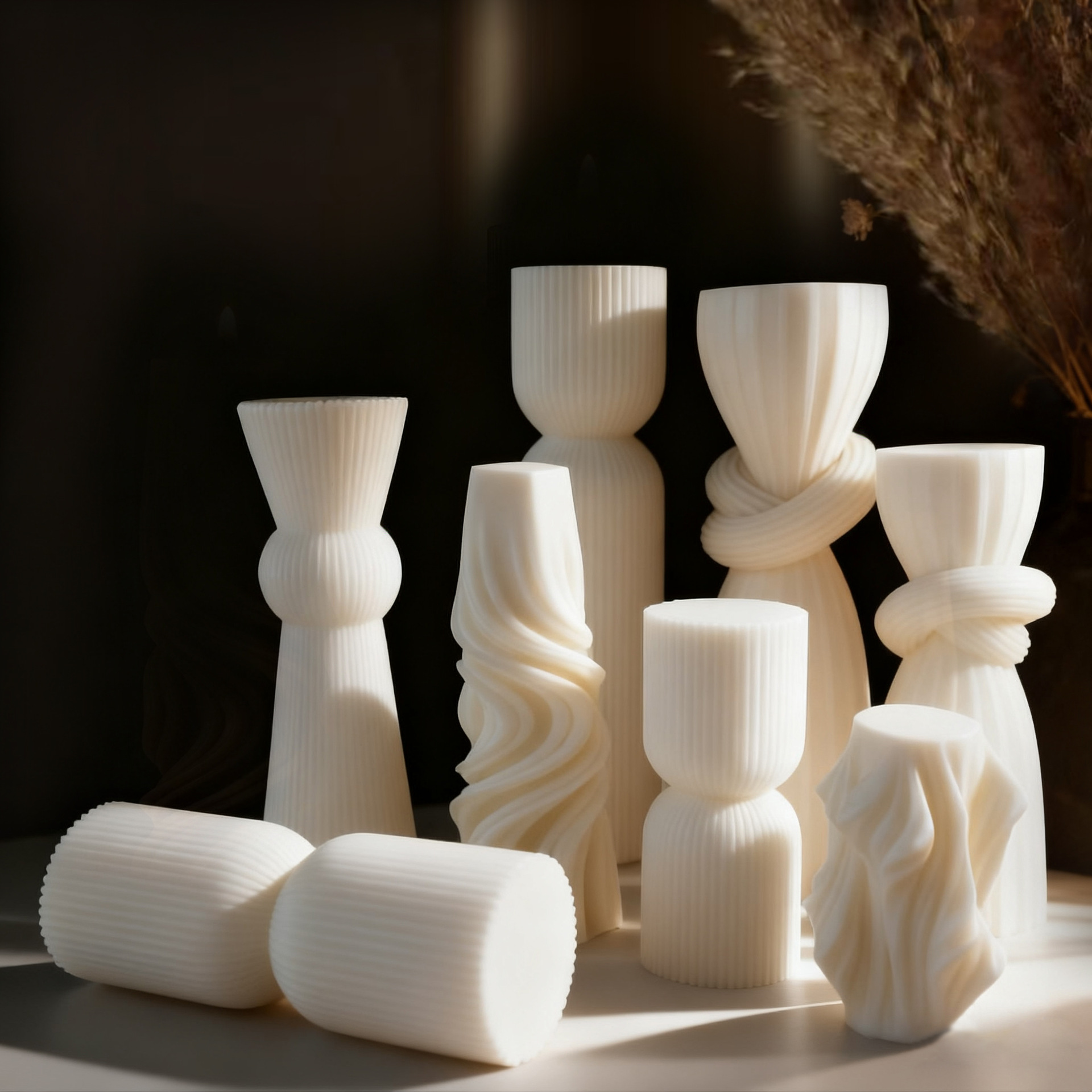 Noordse minimalistische witte  - Candle Making Design recensie en prijs