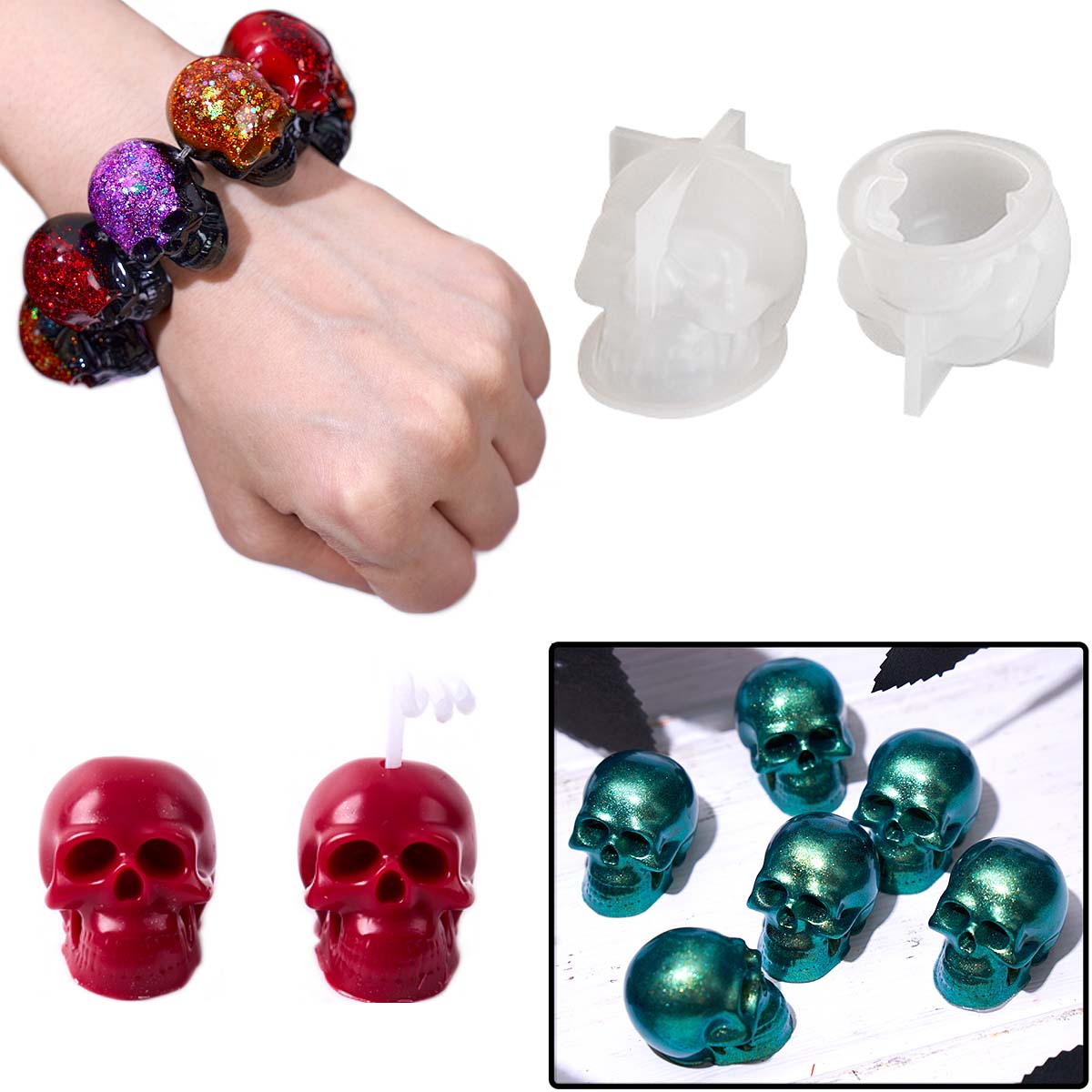 Halloween Ornament Mini Schede - Candle Mold Silicone recensie en prijs
